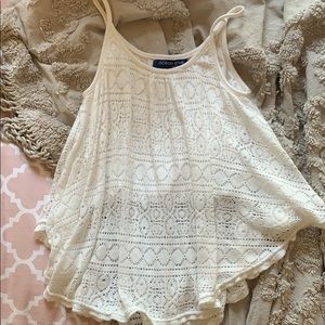 White Laced Ocean Drive Tank